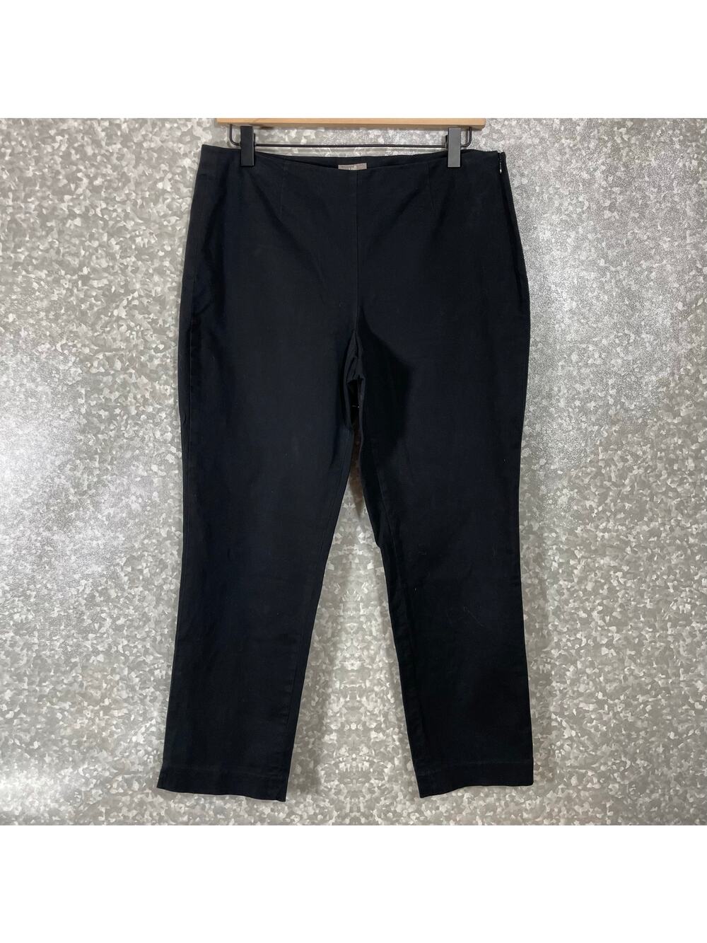 J Jill Women's Black Ankle Length Preppy Chino Dress Pants - Size 10 Petite-10P
